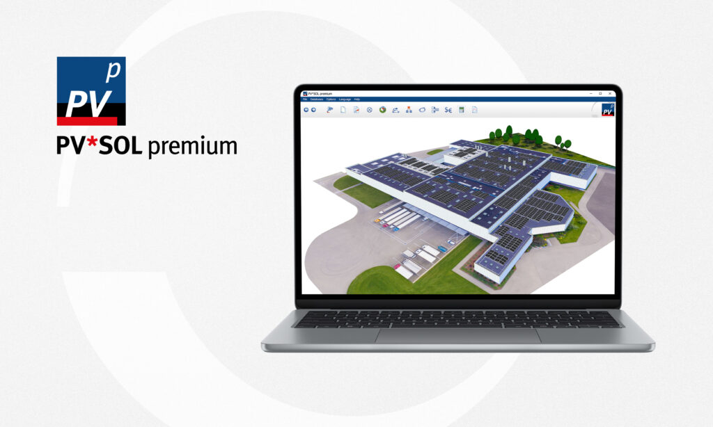 PV*SOL Premium program pro návrh fotovoltaických systémů 3D