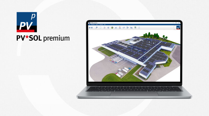 PV*SOL Premium program pro návrh fotovoltaických systémů 3D